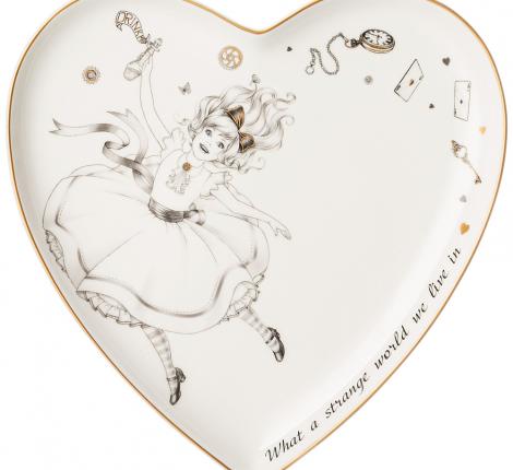 Тарелка "WONDERLAND" СЕРДЦЕ 590-537, 21,5*2 см