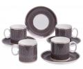 Кофейный набор "INFINITY" на 4 персоны, 8 предметов (210 мл)