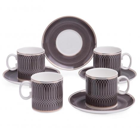 Кофейный набор "INFINITY" на 4 персоны, 8 предметов (210 мл)