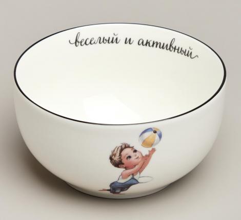 Набор детской посуды "ВЕСЕЛЫЙ МАЛЬЧИК", 3 предмета