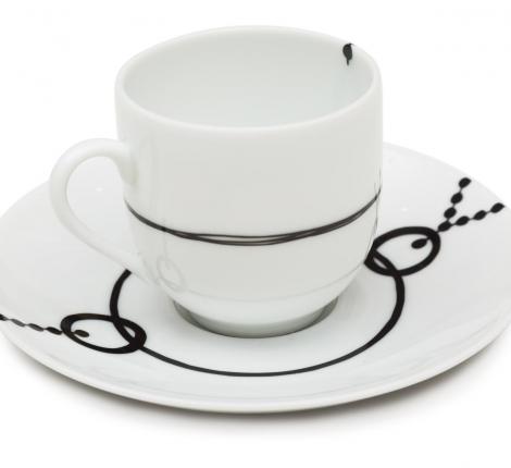 Кофейная пара "BEN EDICT" AR 00062 фарфор лиможский, 80 мл