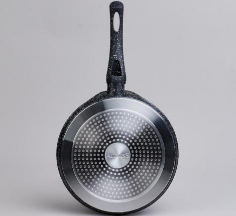 Сковорода блинная AGNESS "BLACK MARBLE", диаметр 24 см