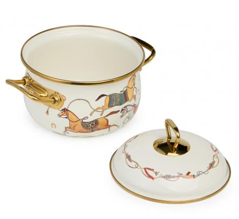 Кастрюля эмалированная с крышкой "PASSAGE", 2,1 л