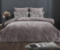 Постельное белье с одеялом "Kazanov.A." Флоран (капучино) Велюр/Egypt Cotton, Семейный