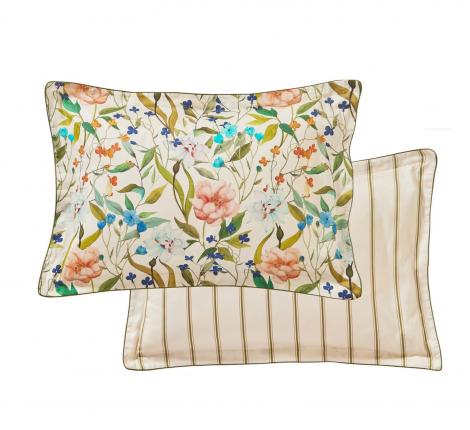 Постельное бельё "Blanc des Vosges" GIARDINO NATUREL Сатин ДеЛюкс, Евро