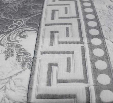 Покрывало гобеленовое EFOR "VERSACE" 250х260, серый