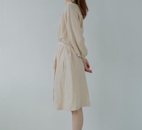 Халат Luxberry "Муслин и комфорт" экрю, L