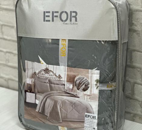 Постельное бельё с одеялом EFOR SATEN GRI (серый), Семейный