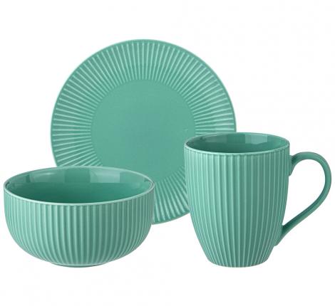 Набор посуды 3 предмета "TRENDY" (мятный)