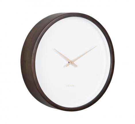 Часы настенные Karlsson "ANCHO" (темное дерево), 32,6х32,6х8 см,