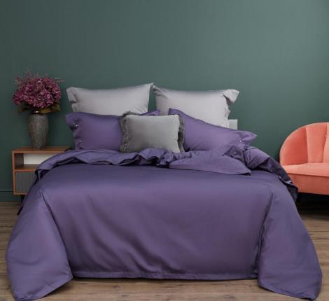 Постельное бельё "Sofi de Marko" Беллини (фиолетовый) Сатин ДеЛюкс, Евро