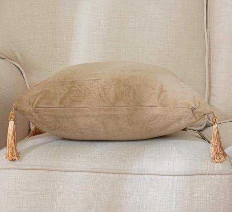Наволочка декоративная "Sofi de Marko" Кэтрин (беж) Велюр, 45х45 