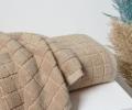 Полотенце махровое Arya 70x140 Quatro, Коричневый