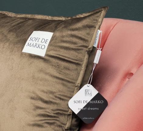 Подушка декоративная "Sofi de Marko" Ноэми (беж) Велюр, 55х55