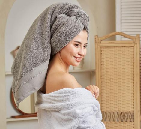 Полотенце для СПА Шанти 84х152, оловянный