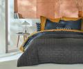 Покрывало бархатное "Blanc des Vosges" SPIRIT ARDOISE (серый), 240х260