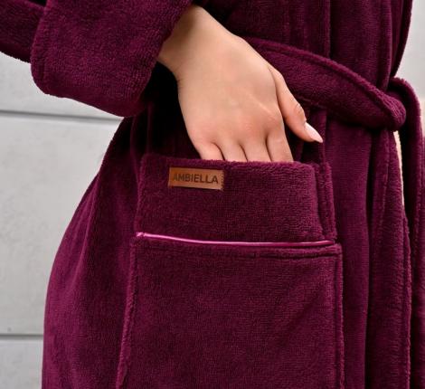 Халат женский трига шалька "AMBIELLA A-1295" фиолетовый, L/XL