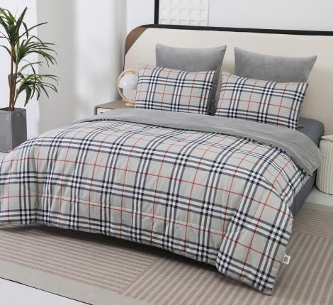 Постельное белье с одеялом "Sofi de Marko" Роберто №7 Велюр/Сатин, Евро