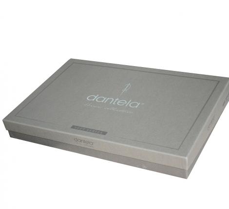 Постельное бельё "DANTELA VITA" поплин с вышивкой LIA (кремовый), Евро