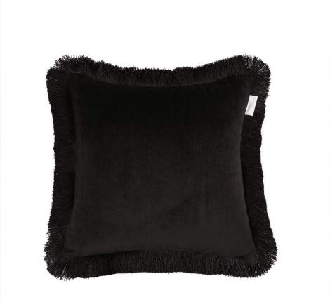 Наволочка декоративная "Sofi de Marko" Фаина (черный) Велюр, 45х45 (1шт.)