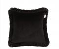 Наволочка декоративная "Sofi de Marko" Фаина (черный) Велюр, 45х45 (1шт.)