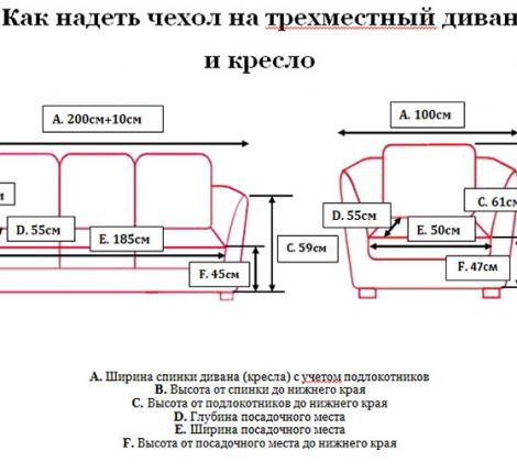 Высота посадочного места дивана