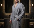 Мужской халат "Sofi de Marko" Дориан (серый), 4XL-5XL