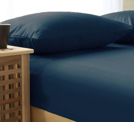 Простыня сатин SOHO collection (синий сапфир), 240х260