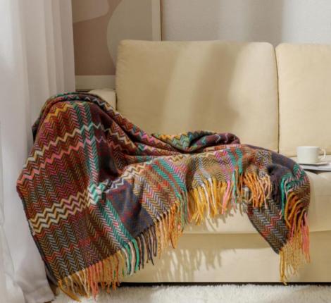 Плед вязаный PA-19, 130х170