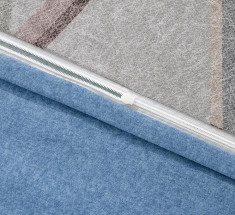 Постельное бельё "KARTEKS" жаккардовый сатин АКВАРЕЛЬ CVP 05, Евро