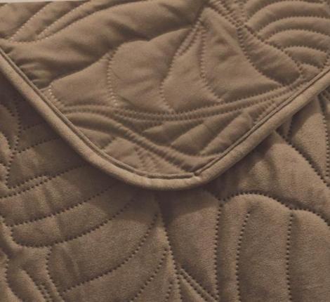 Покрывало из бархата "KARTEKS" 03, 200х220 (коричневый)