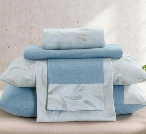 Постельное бельё "KARTEKS" жаккардовый сатин АКВАРЕЛЬ CVP 09, 2 спальный