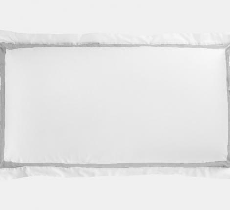 Наволочка с широкой отделкой "ALPINE ASH GREY ALLURE GRASS" Мако-Сатин, 50х90 (2шт)