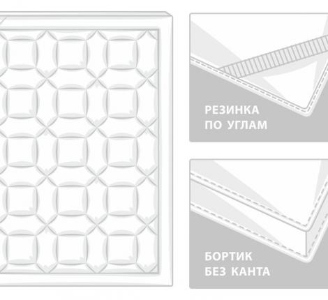 Наматрасник - топпер "TOPPER WOOL GRASS" теплый, 140х200
