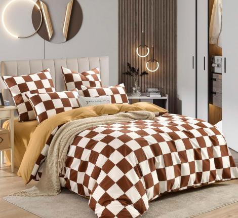 Постельное белье "Sofi de Marko" Джерри (шоколад) Сатин, Семейный