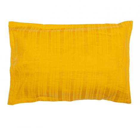 Наволочка "Blanc des Vosges" NEPAL jaune (желтый) хлопок-лён, 50х70