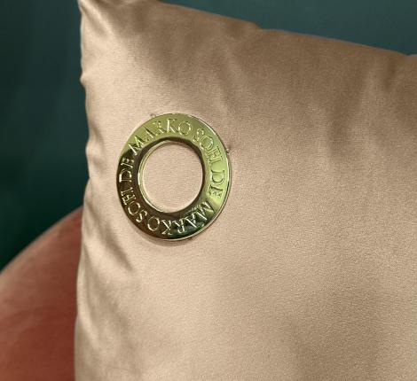 Полушка декоративная "Sofi de Marko" Адора (бежевая) Велюр, 55х55