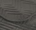 Покрывало из вареного бархата "KARTEKS" 01, 240х260 (50х70-2 шт), серый