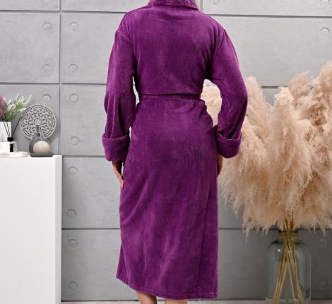 Халат женский трига шалька "AMBIELLA A-1295" сливовый, L/XL