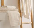 Комплект махровых полотенец "CREAM BALANCE GRASS", 40х70+70х140
