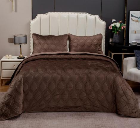 Покрывало велюровое "Kazanov.A." Kendall (капучино), 240х260