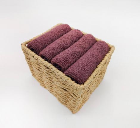 Набор махровых салфеток "Sofi de Marko" Джоди 30х30(4шт), пурпурный