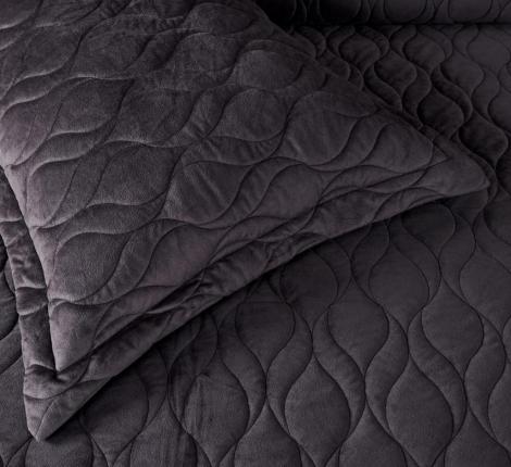 Покрывало "Sofi de Marko" Нобилис (антрацит) Велюр, 240х260