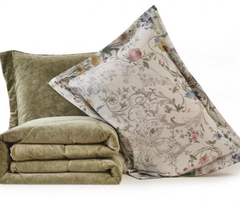 Постельное белье с одеялом "Sofi de Marko" Ренато №38 Велюр/Сатин, Семейный