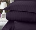Постельное бельё "DO&CO" Сатин DELUX STRIPE, 1,5 спальный (фиолетовый)