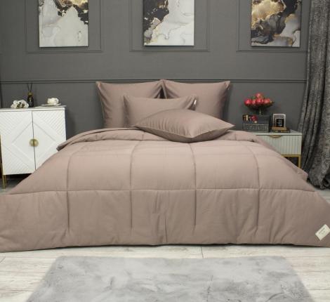 Постельное белье с одеялом "Kazanov.A." Шеффилд (капучино) Сатин, Евро
