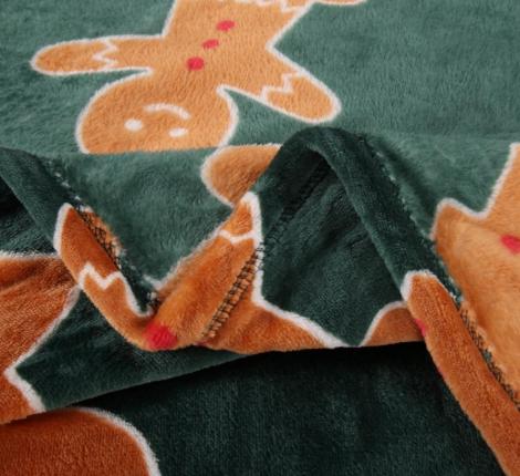 Плед "Sofi de Marko" Christmas Сake (зеленый) Велсофт, 150х200