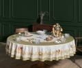 Скатерть круглая с пропиткой "ЗОЛОТАЯ КУРОЧКА", 220 см