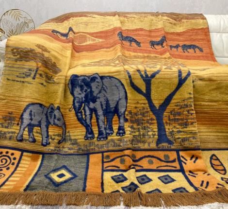 Плед хлопковый Райтекс "СЛОН", 150х200