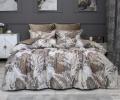 Постельное белье с одеялом "Kazanov.A." Мармарис (бежевый капучино) Велюр/Egypt Cotton, Семейный